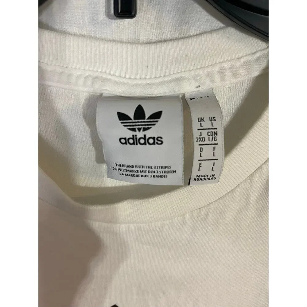 Adidas mens large vintage logo tee